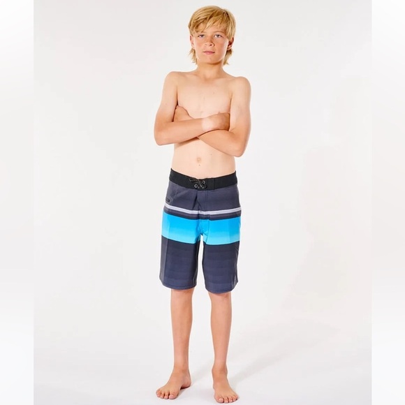 RipCurl Mirage Daybreakers - Boys Sz 16/30” Black Board Shorts Swim Trunks NEW - Picture 2 of 11